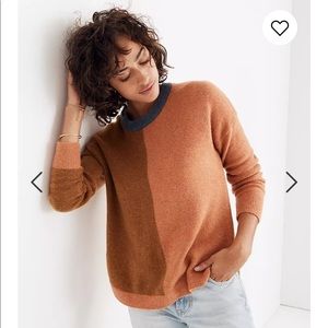 Madewell Colorblock Alpaca/Wool Sweater